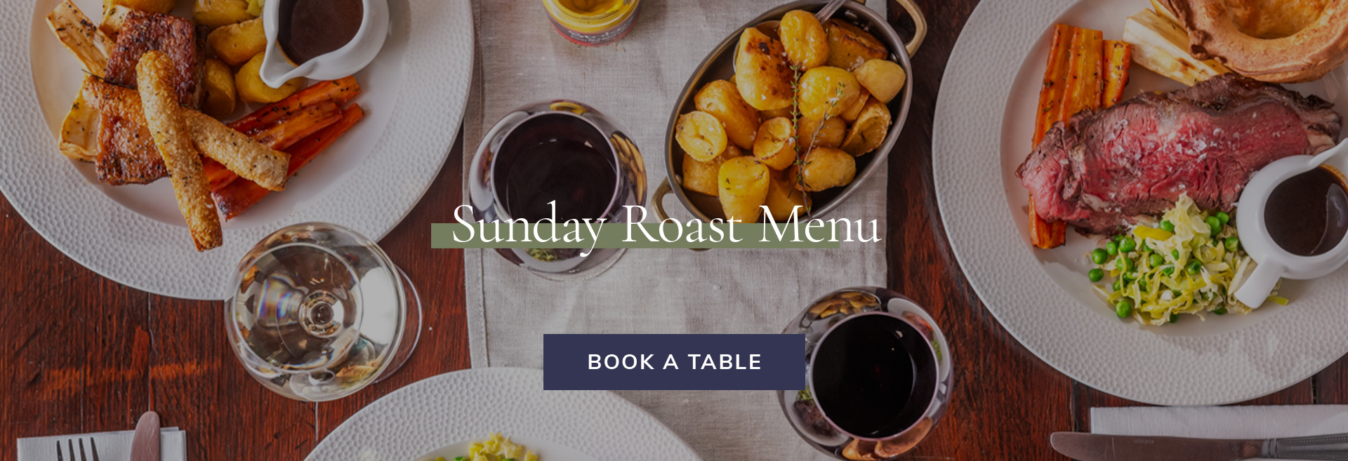 Sunday Menu at The Prince Regent